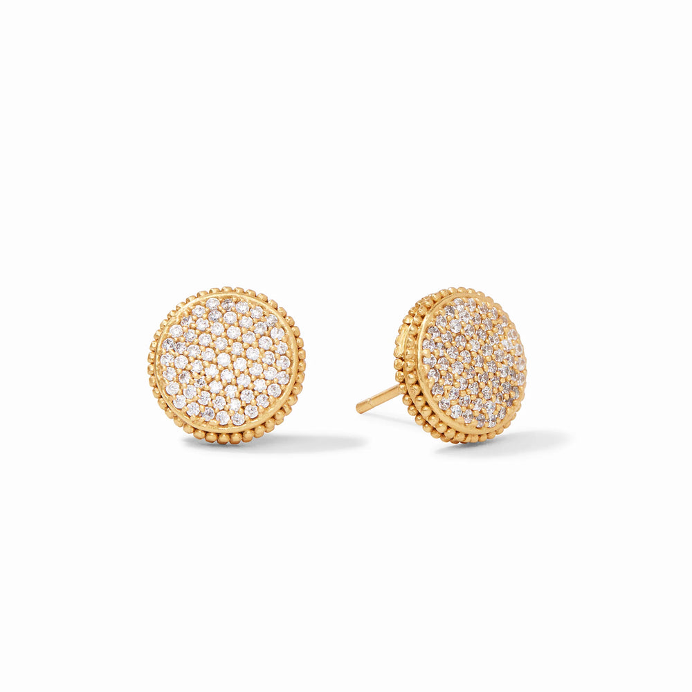 
                  
                    Fleur-de-Lis Pavé Stud - Gold
                  
                