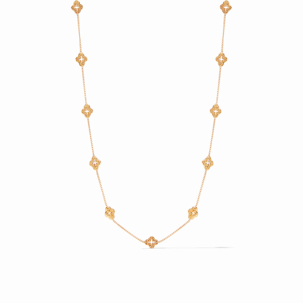 Florentine Demi Delicate Station Necklace - Gold