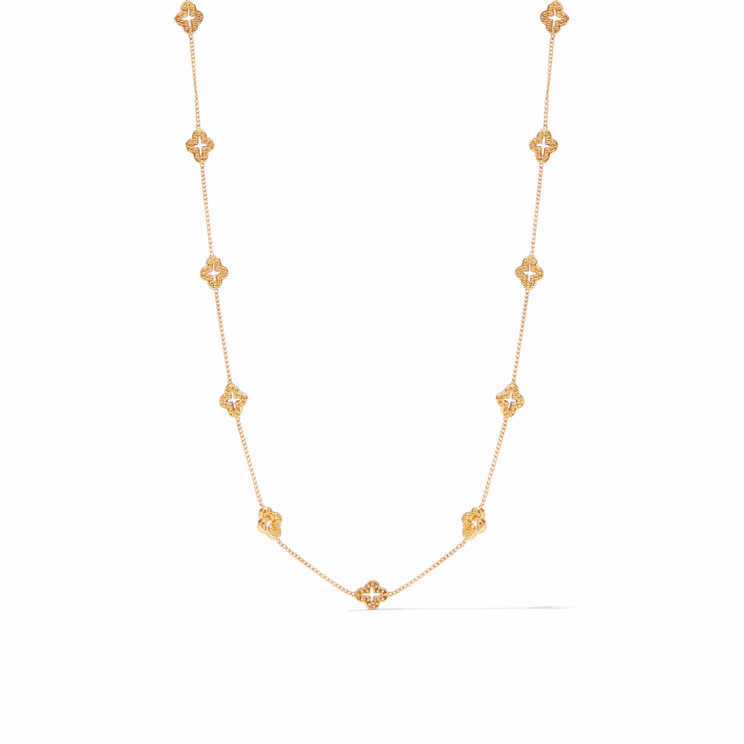 Florentine Demi Delicate Station Necklace - Gold