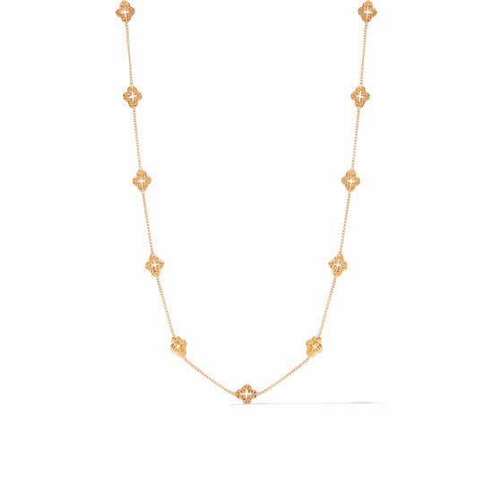 Florentine Demi Delicate Station Necklace - Gold