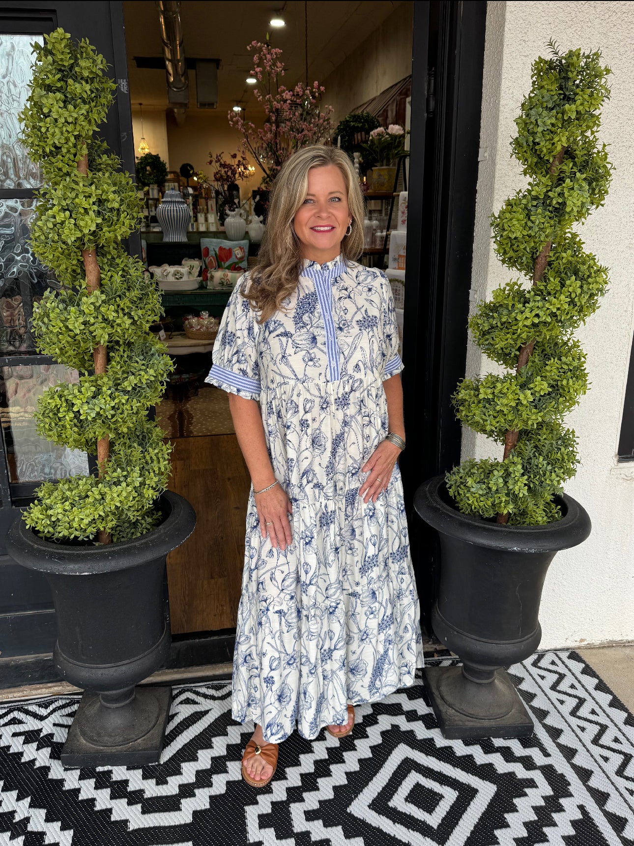 Angelina Dress - Blue