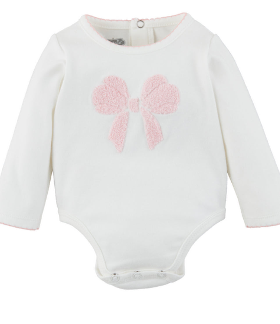 Bow Crawler Baby Onesie