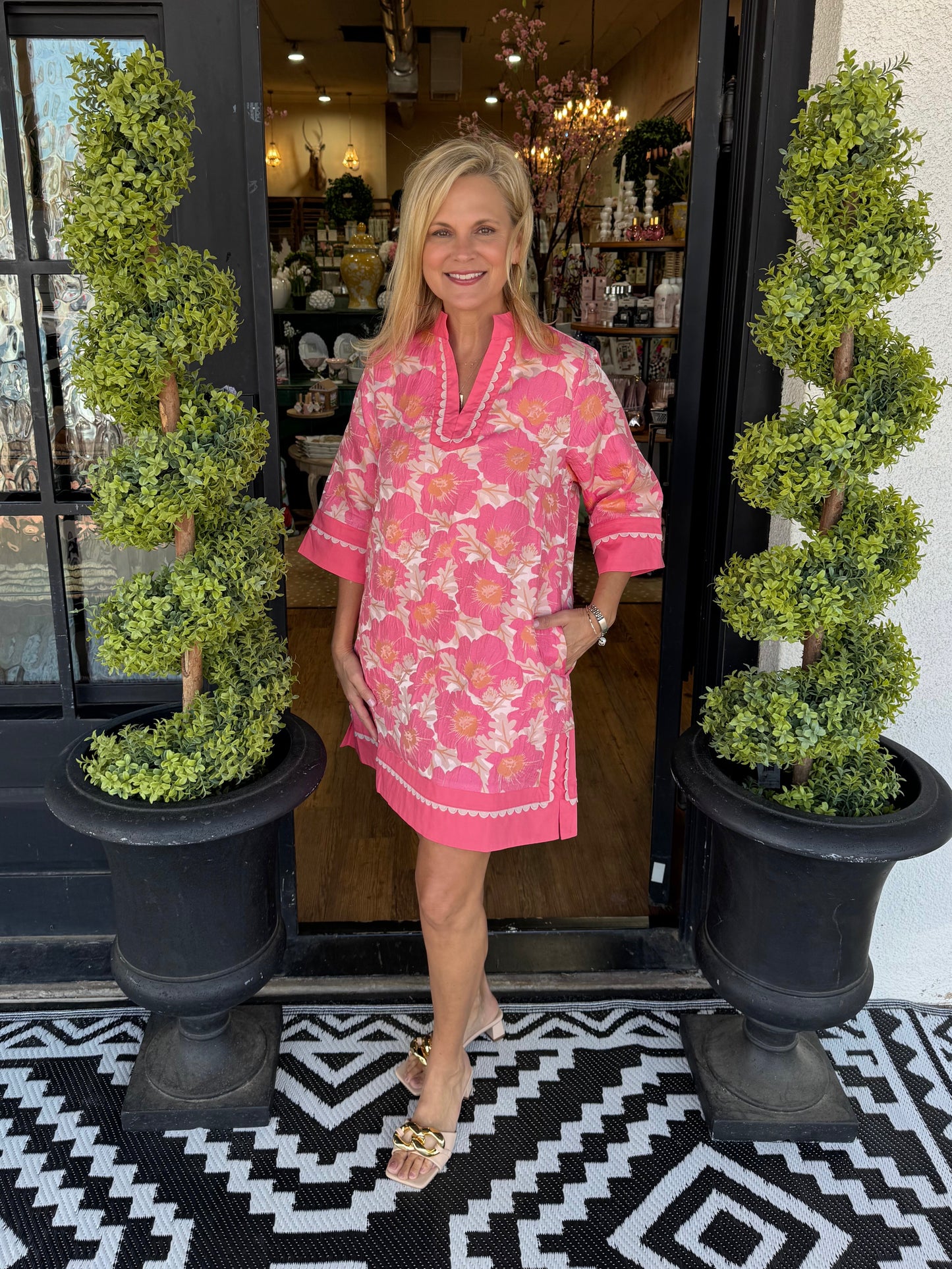 Vivy Dress - Flamingo