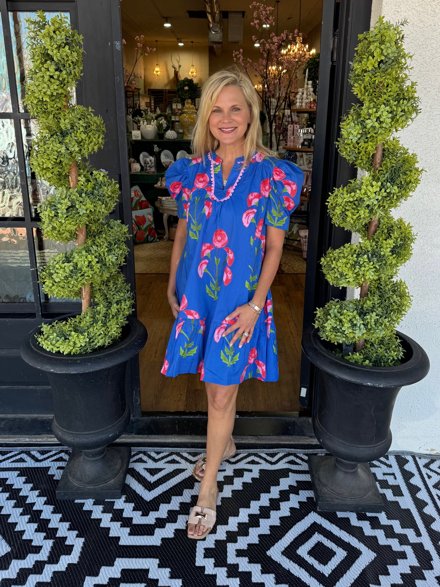 Faith Dress - Blue