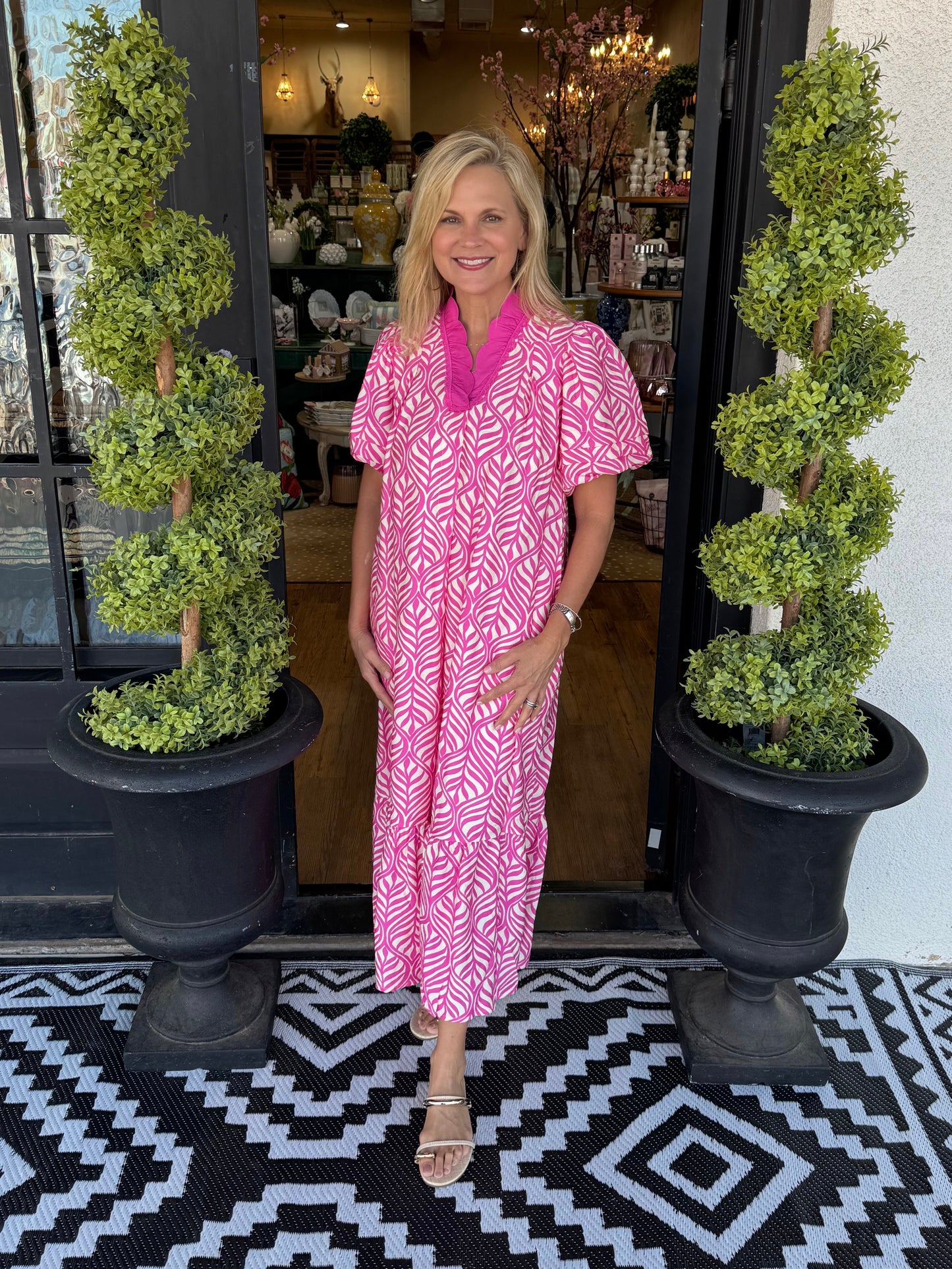 Lydia Dress - Peony