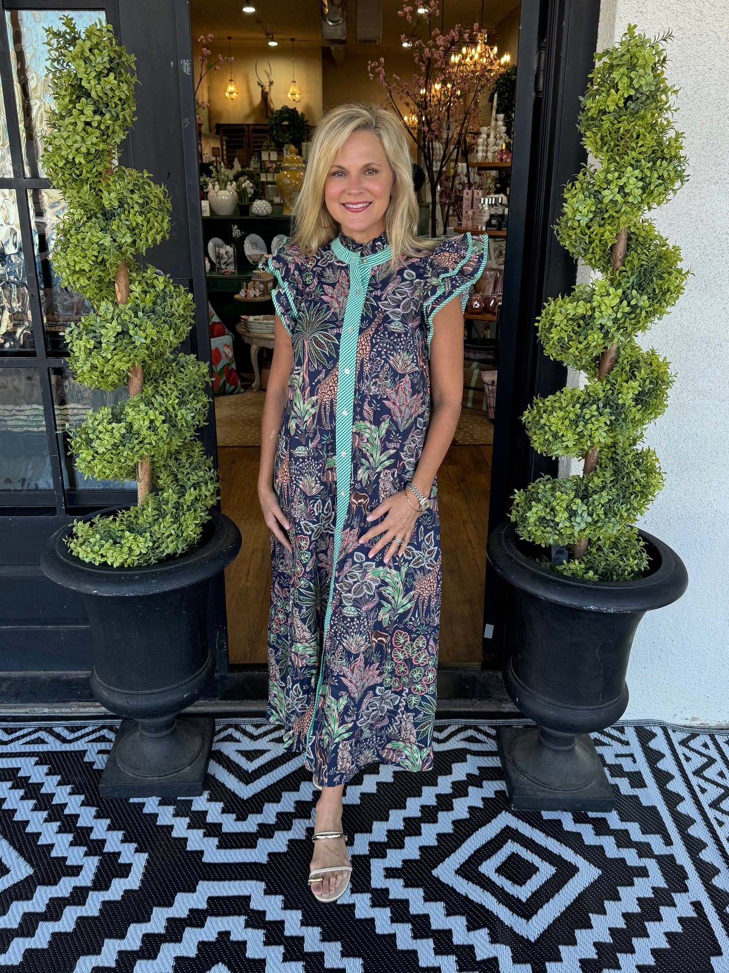 Chloe Dress - Navy