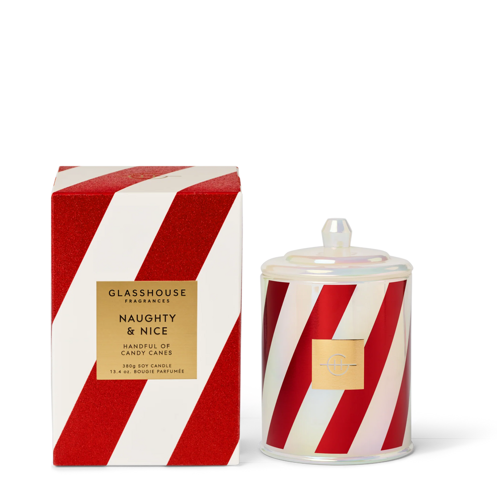 Glasshouse Christmas Candle Naughty & Nice - 13.4oz