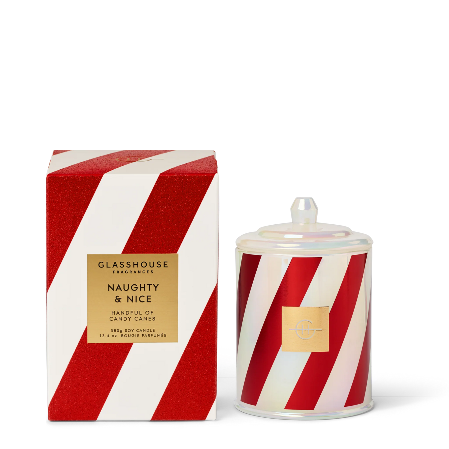 Glasshouse Christmas Candle Naughty & Nice - 13.4oz