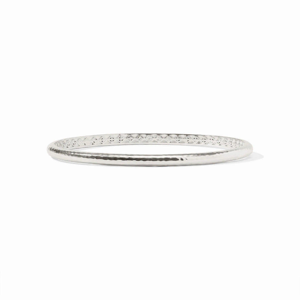 Havana Demi Bangle - Silver - M