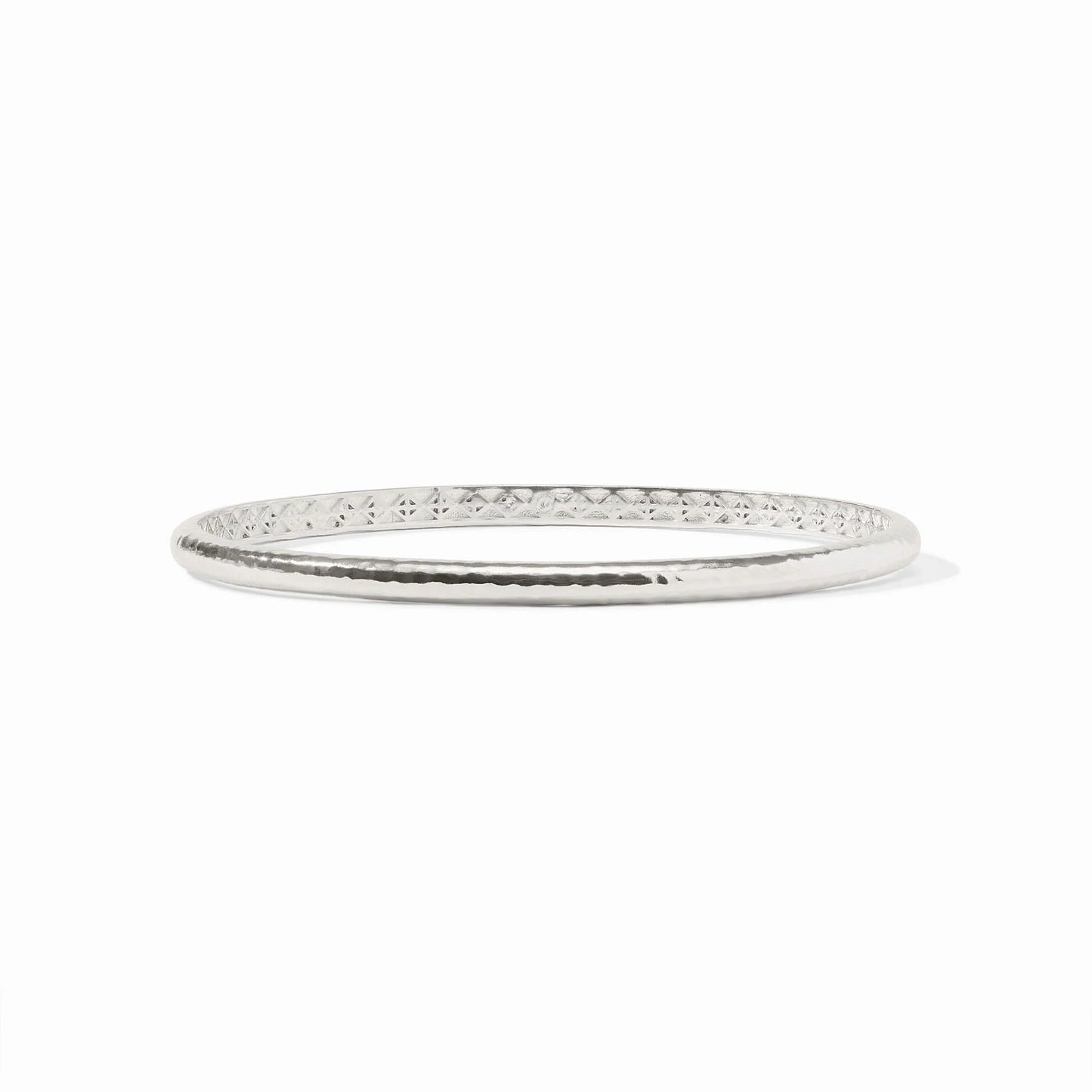 Havana Demi Bangle - Silver - M