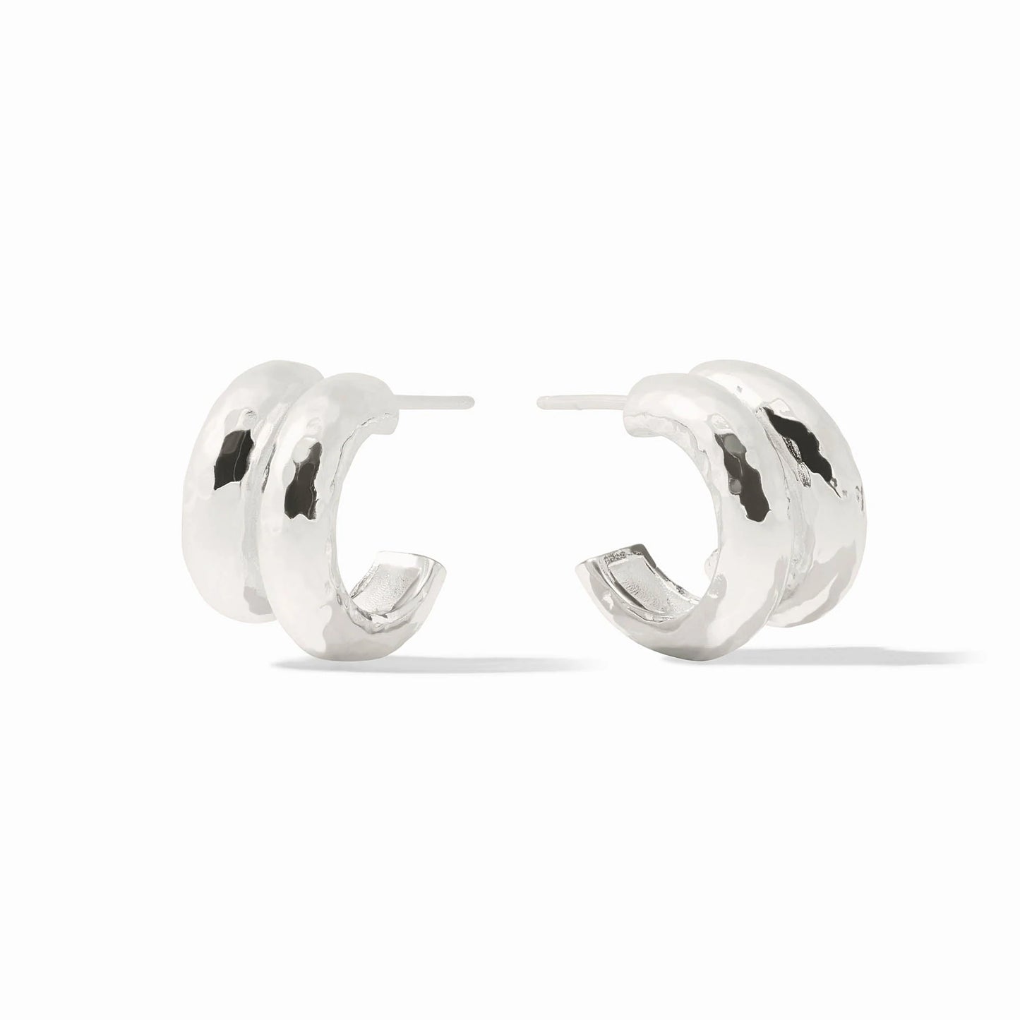 Havana Double Hoop - Silver
