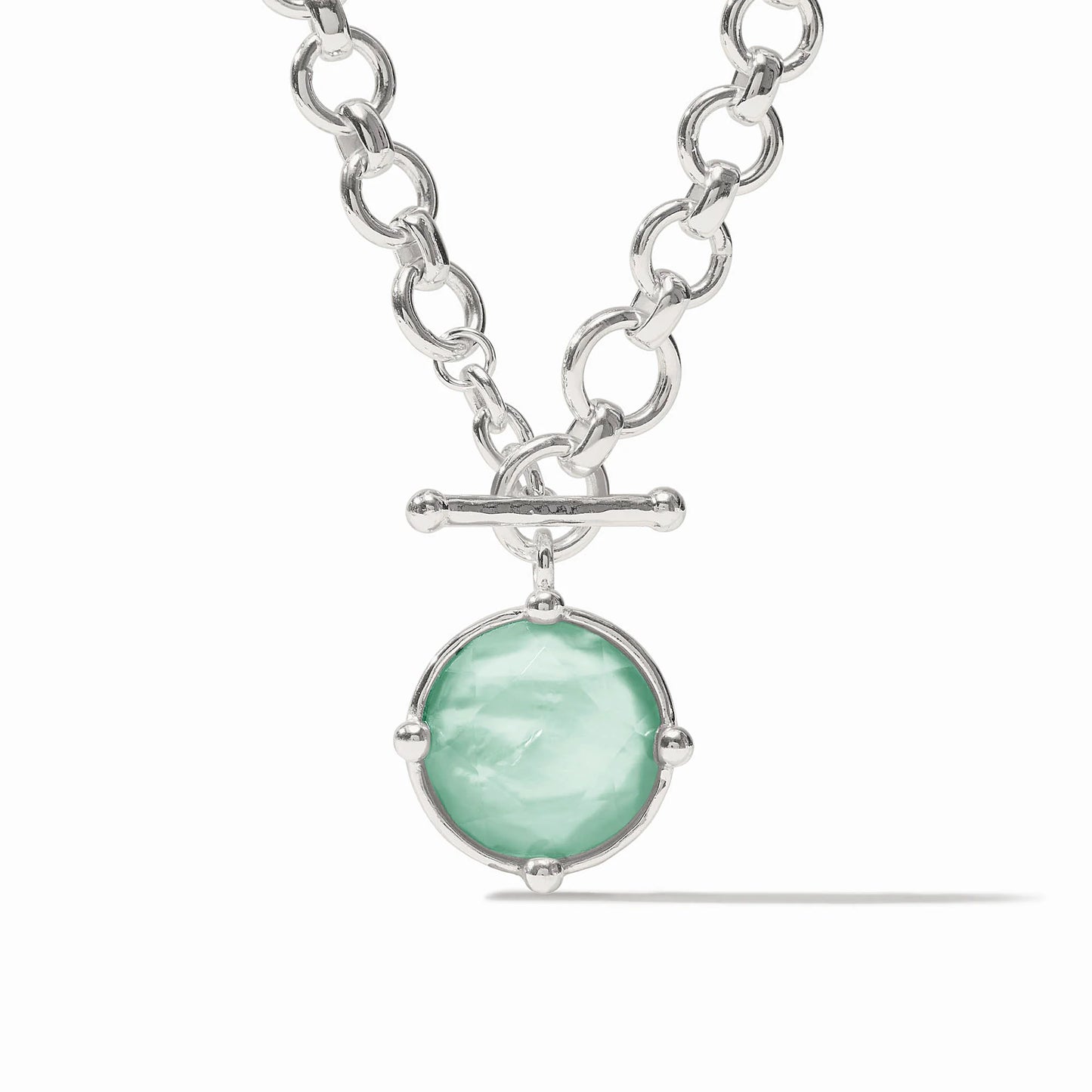 Honeybee Demi Necklace - Iridescent Aquamarine Blue