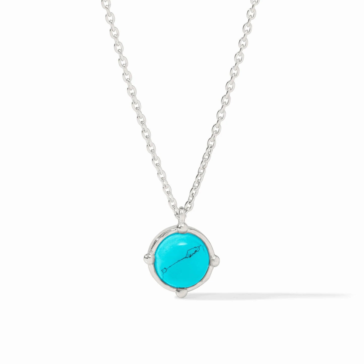 Honeybee Solitaire Necklace - Turquoise Blue