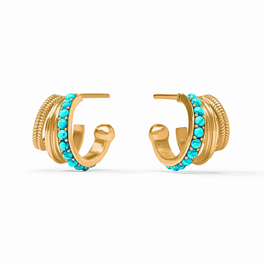 Hydra Triple Hoop - Turquoise Blue - OS