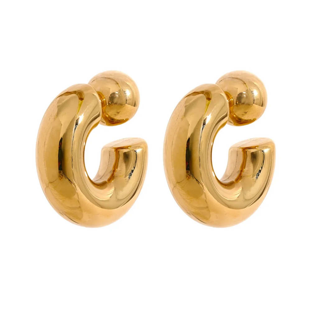 Ashley Hoop Earrings Gold