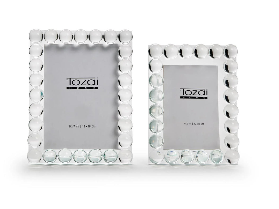Bubbles Crystal Glass Picture Frame
