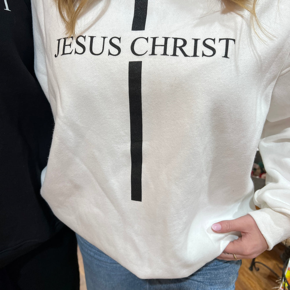 Jesus Sweatshirt- White