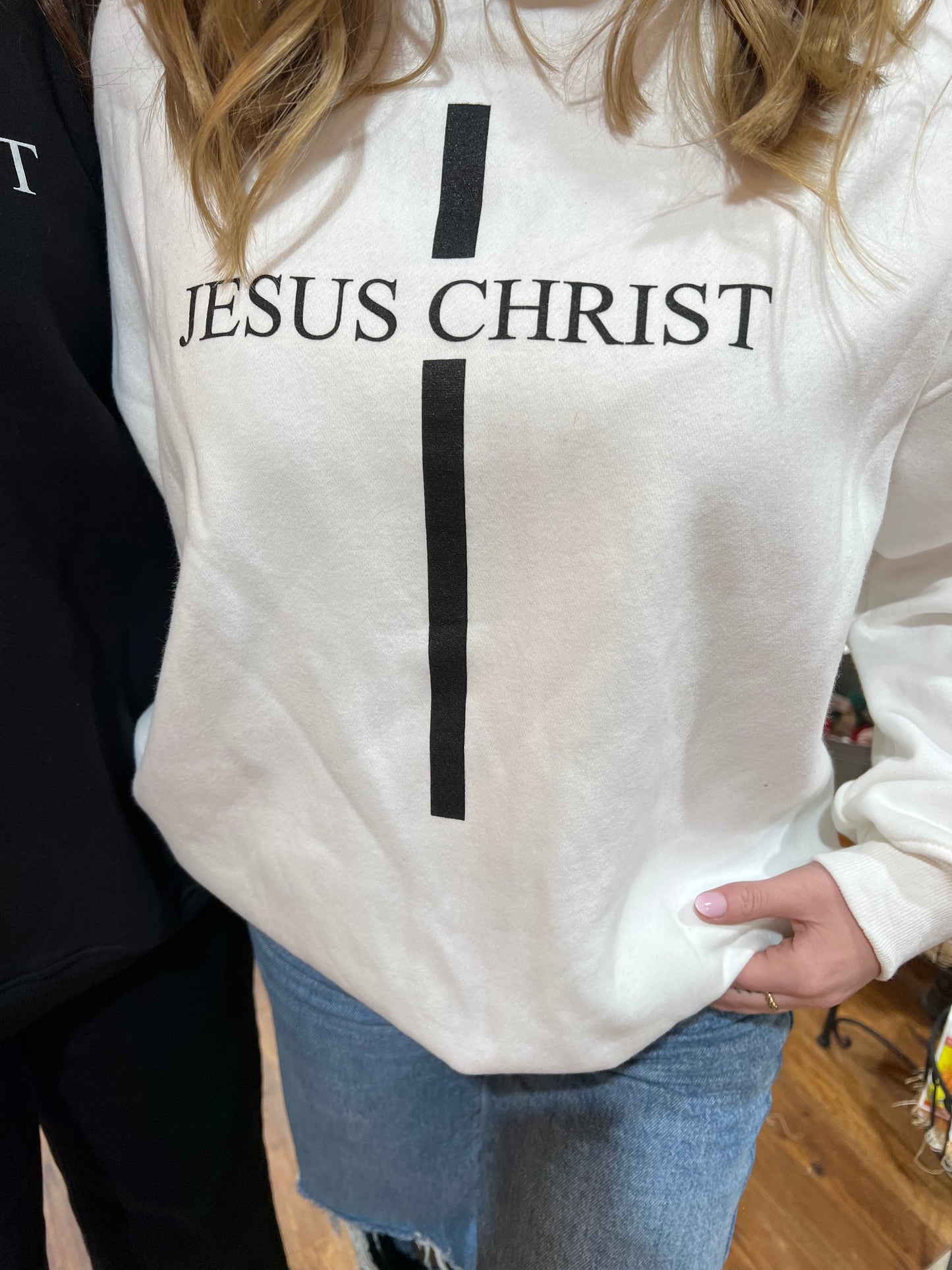 Jesus Sweatshirt- White