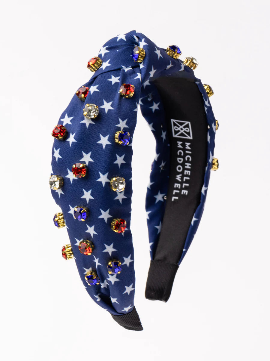 American Stars Headband Blue