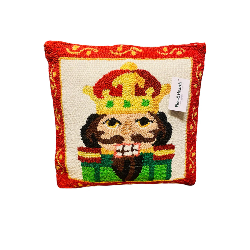 Indoor/Outdoor Nutcracker Throw Pillow 18" X 18"