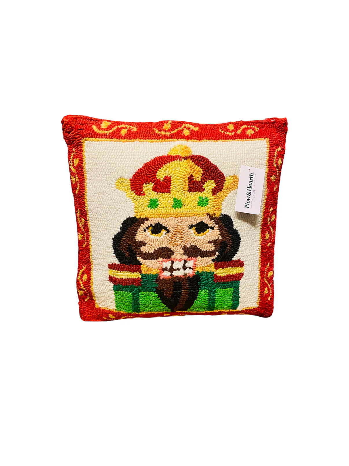 Indoor/Outdoor Nutcracker Throw Pillow 18" X 18"