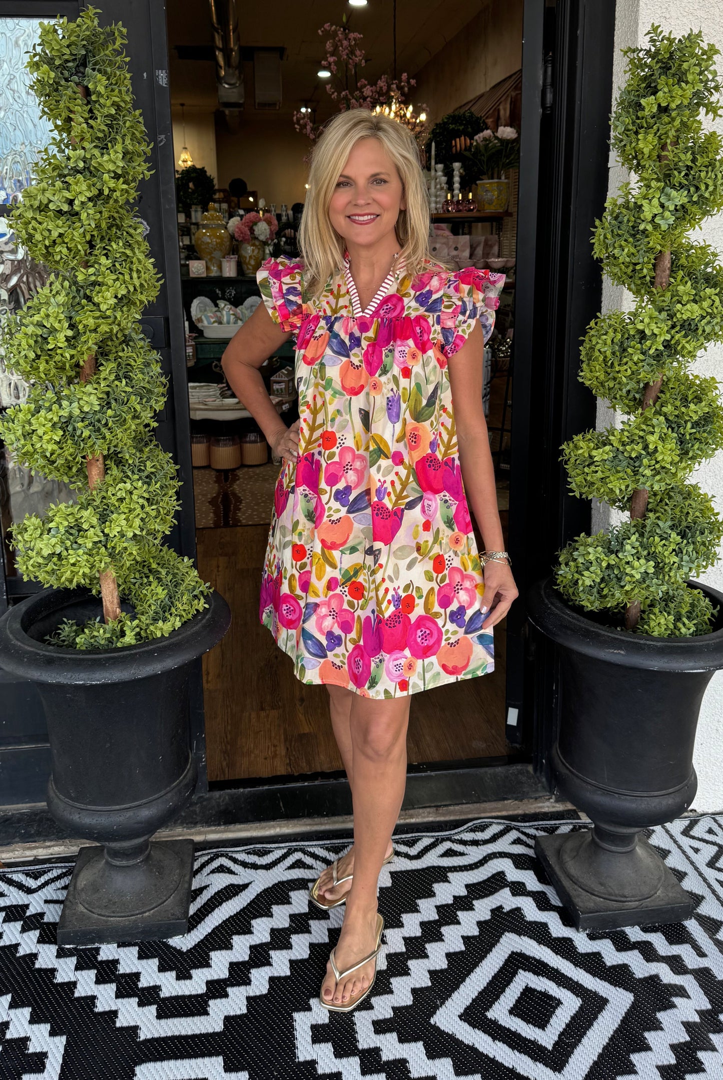 Janice Dress - Fuchsia
