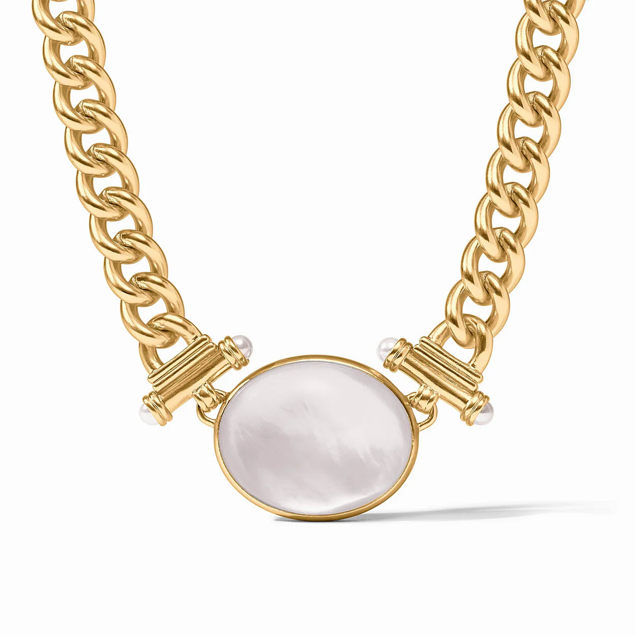 Dolce Statement Necklace - Gold - Iridescent Clear