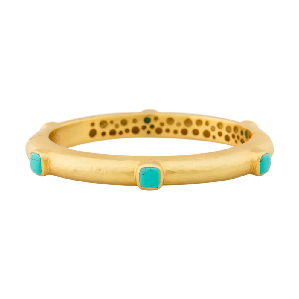 Catalina Hinge Bangle Bracelet Turquoise