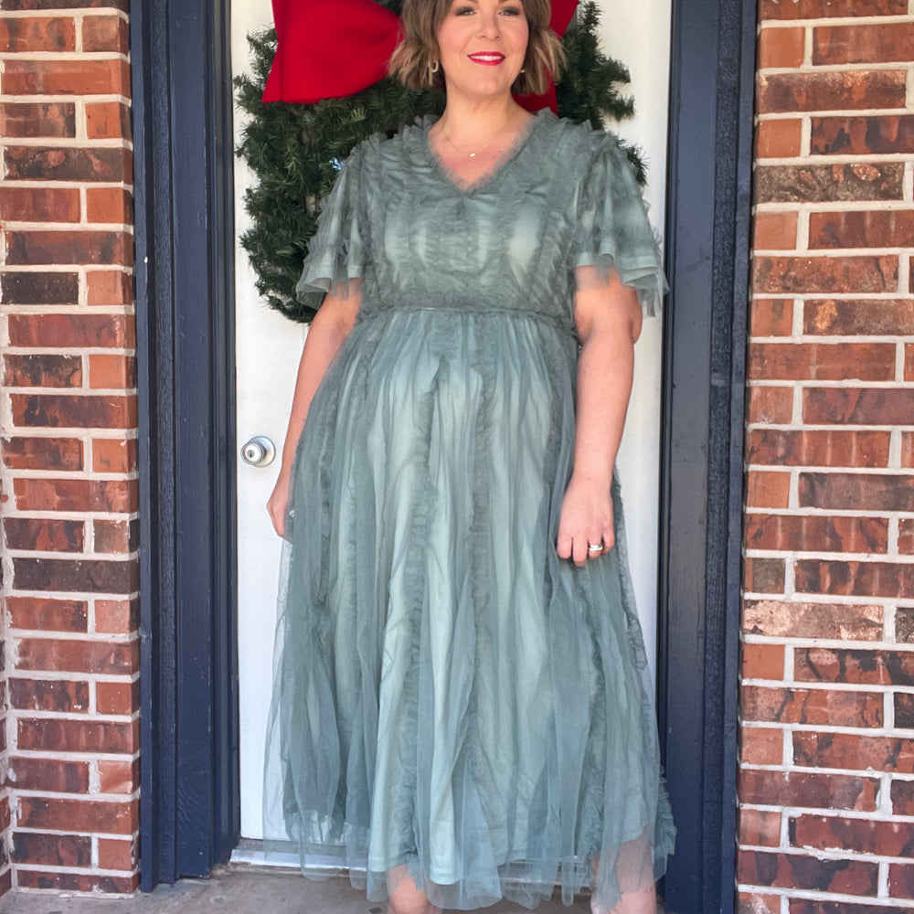 
                  
                    Loretta Dress- Dusty Teal
                  
                