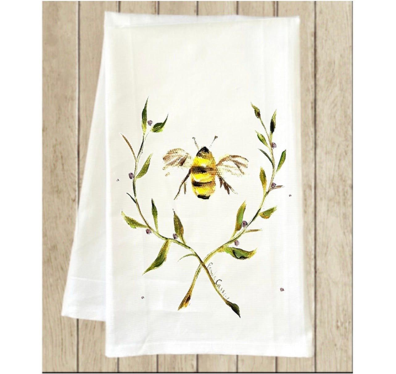 In the Garden Bee Kitchen Towel
