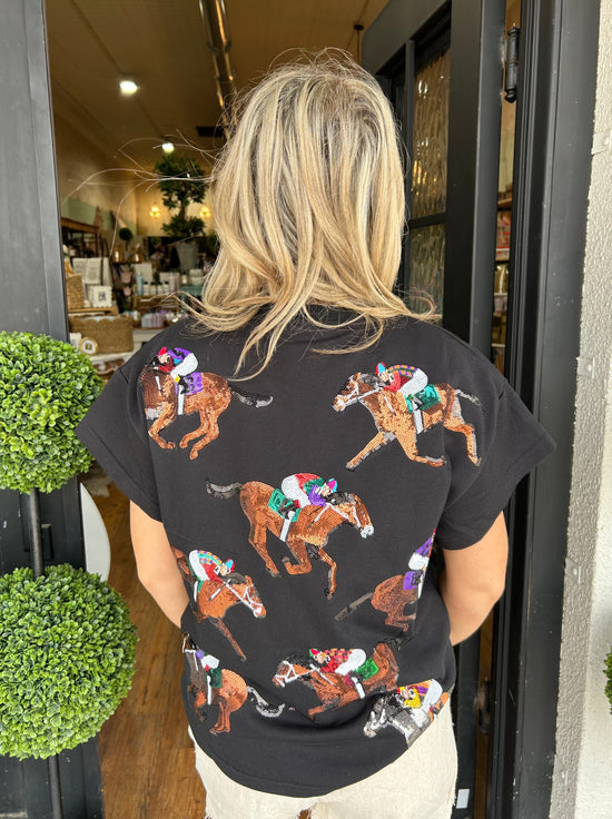 Queen Of Sparkle Horse And Jockey Top
