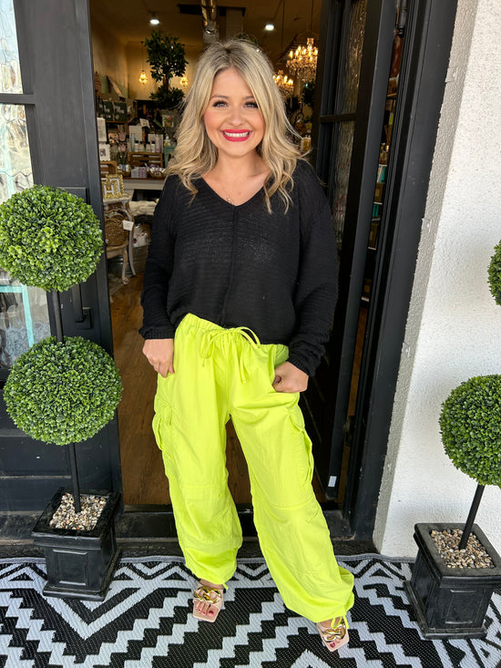 Lime Cargo Pants