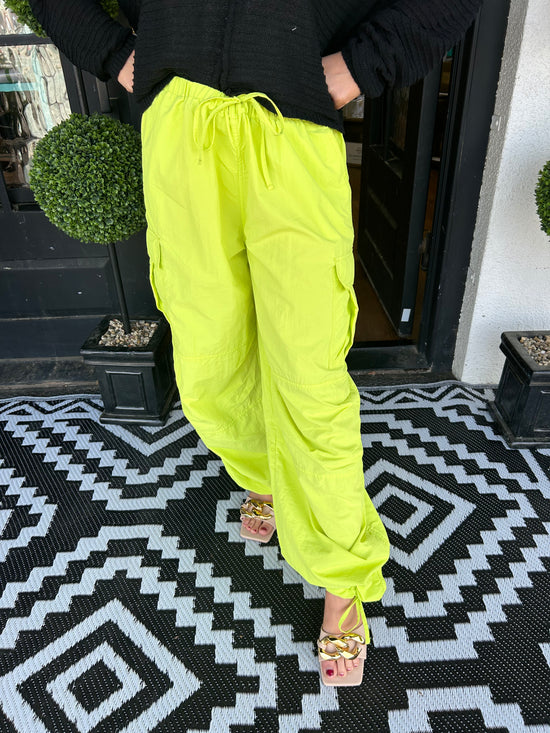 Lime Cargo Pants