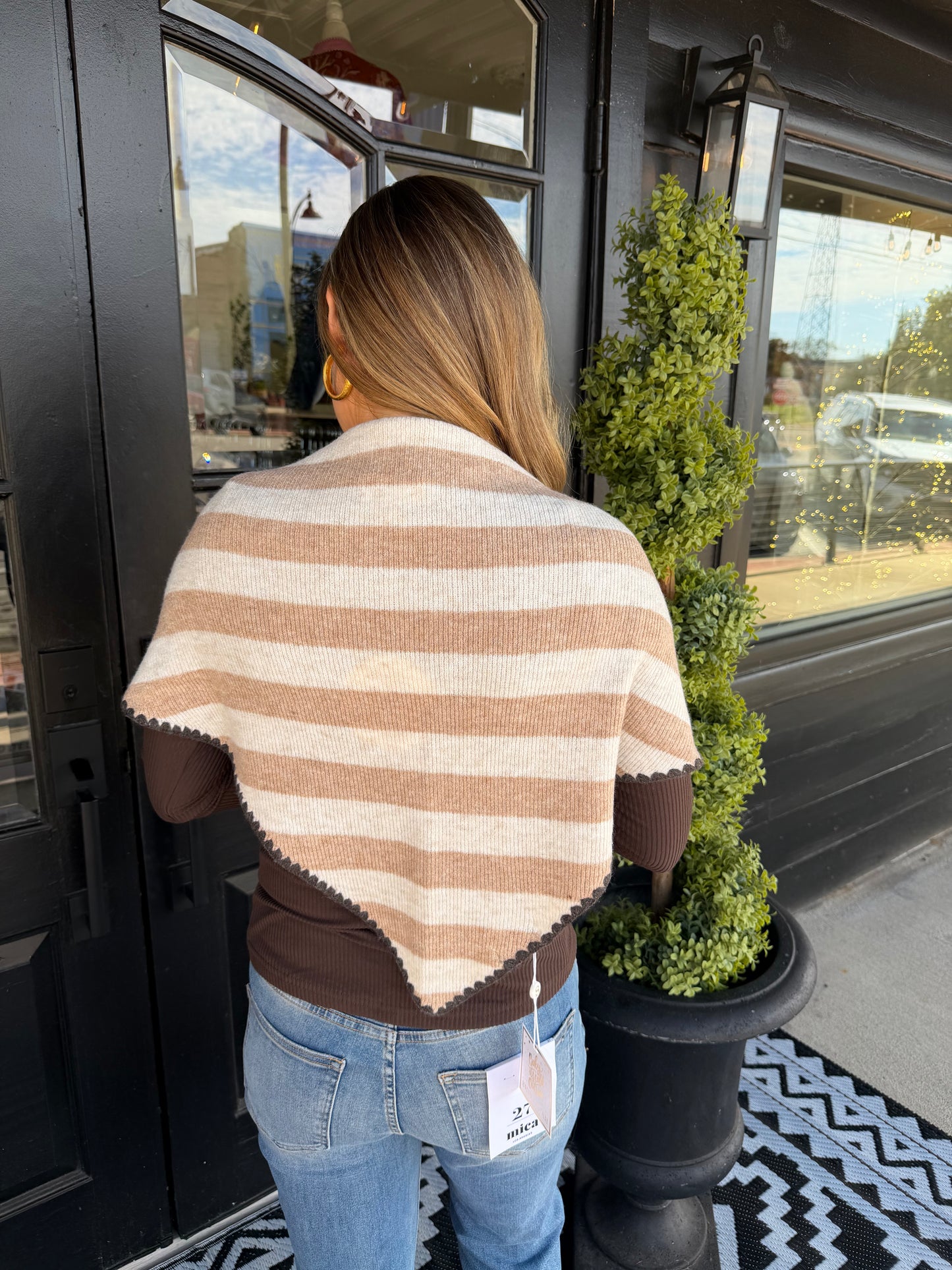 Joy Large Triangle Scarf - Oatmeal