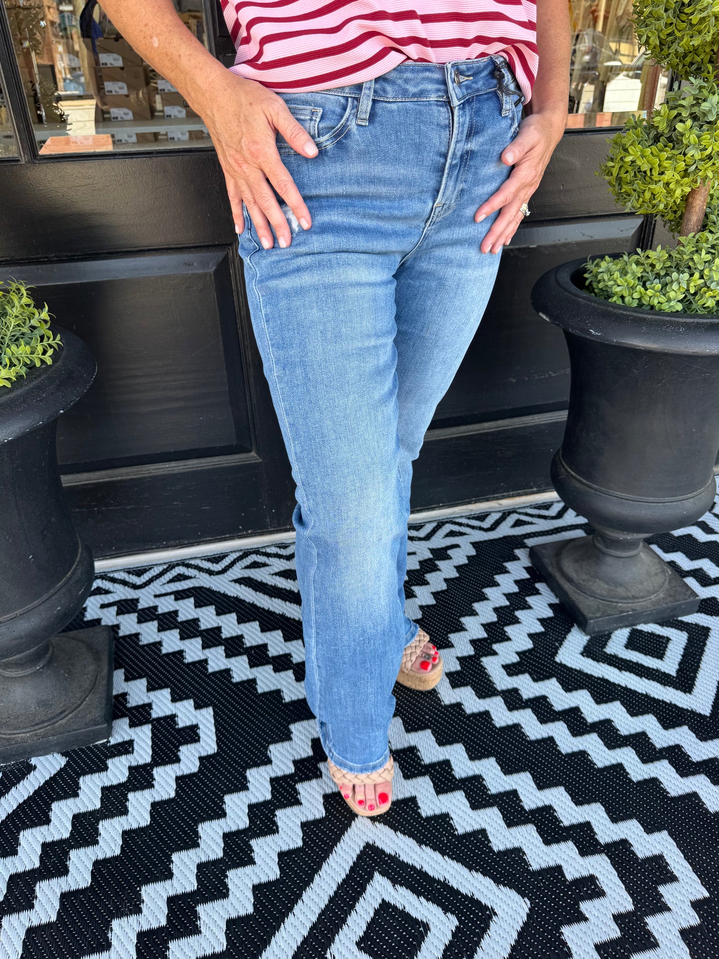 Mid-Rise Bootcut Jean - Intense Blue