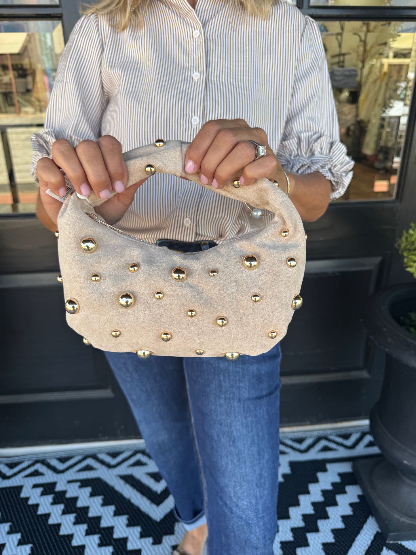 Sophia Handle Bag - Bone