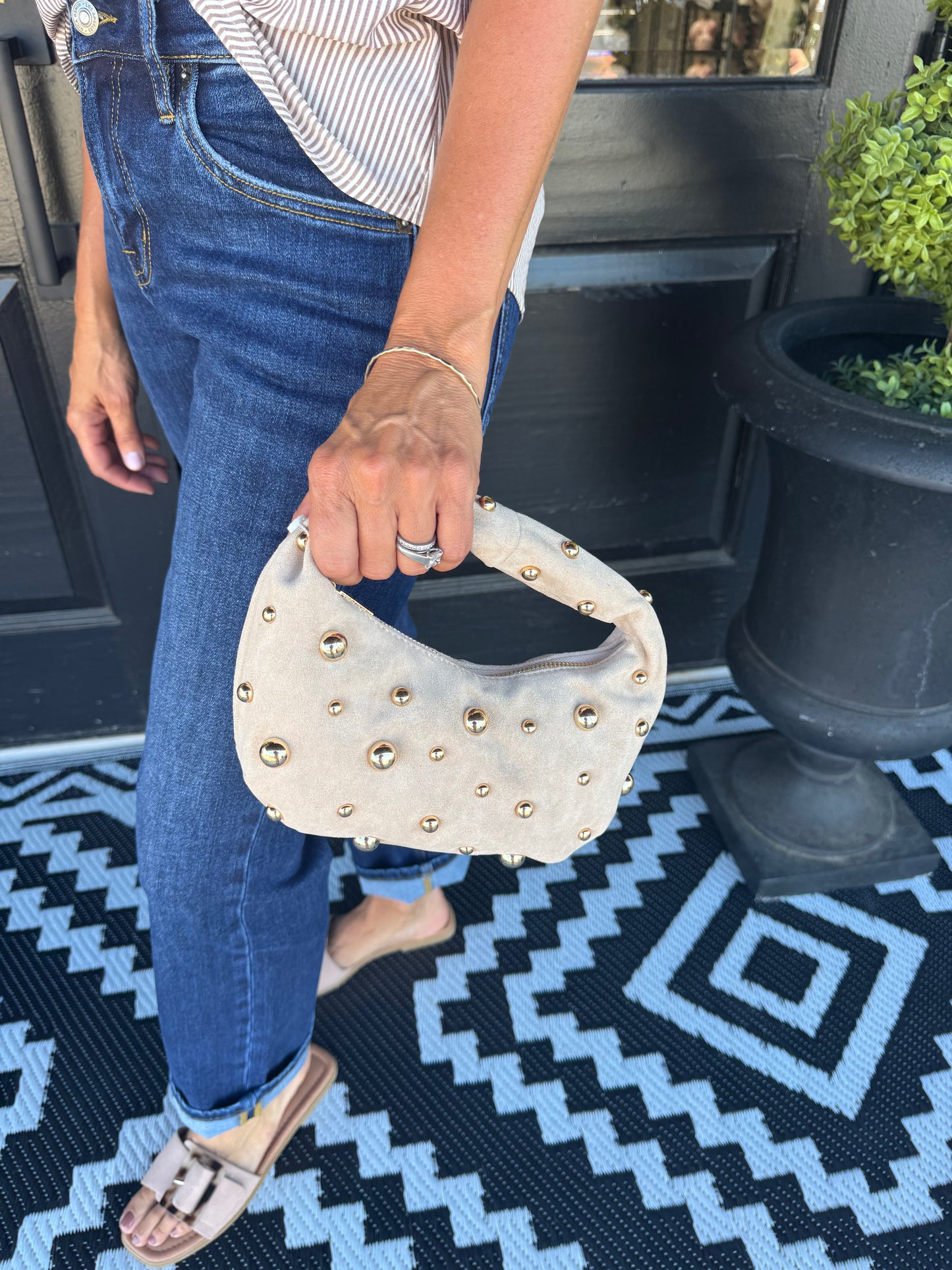 Sophia Handle Bag - Bone