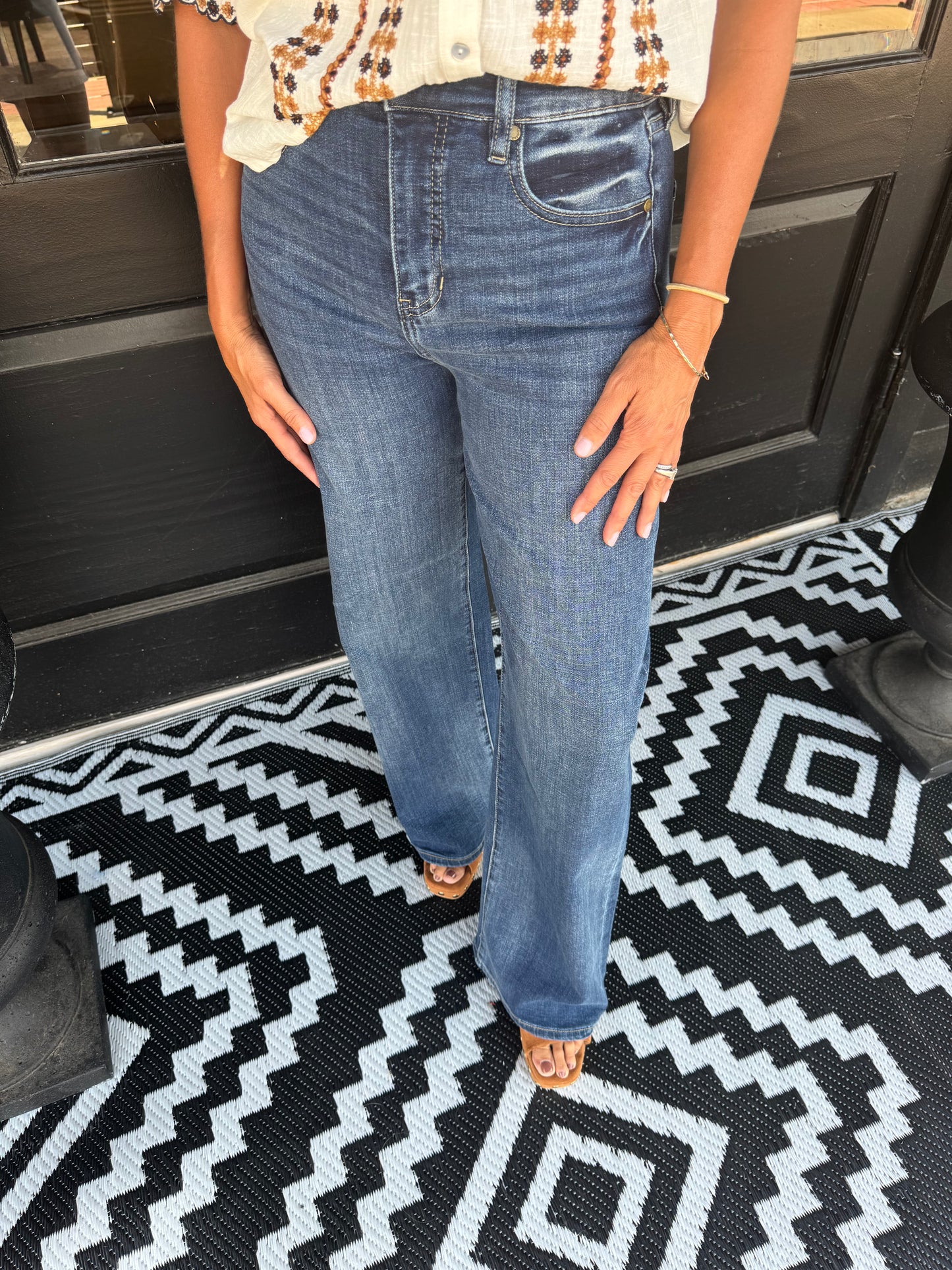 Stride High Rise Wide Leg Jean - Rushland