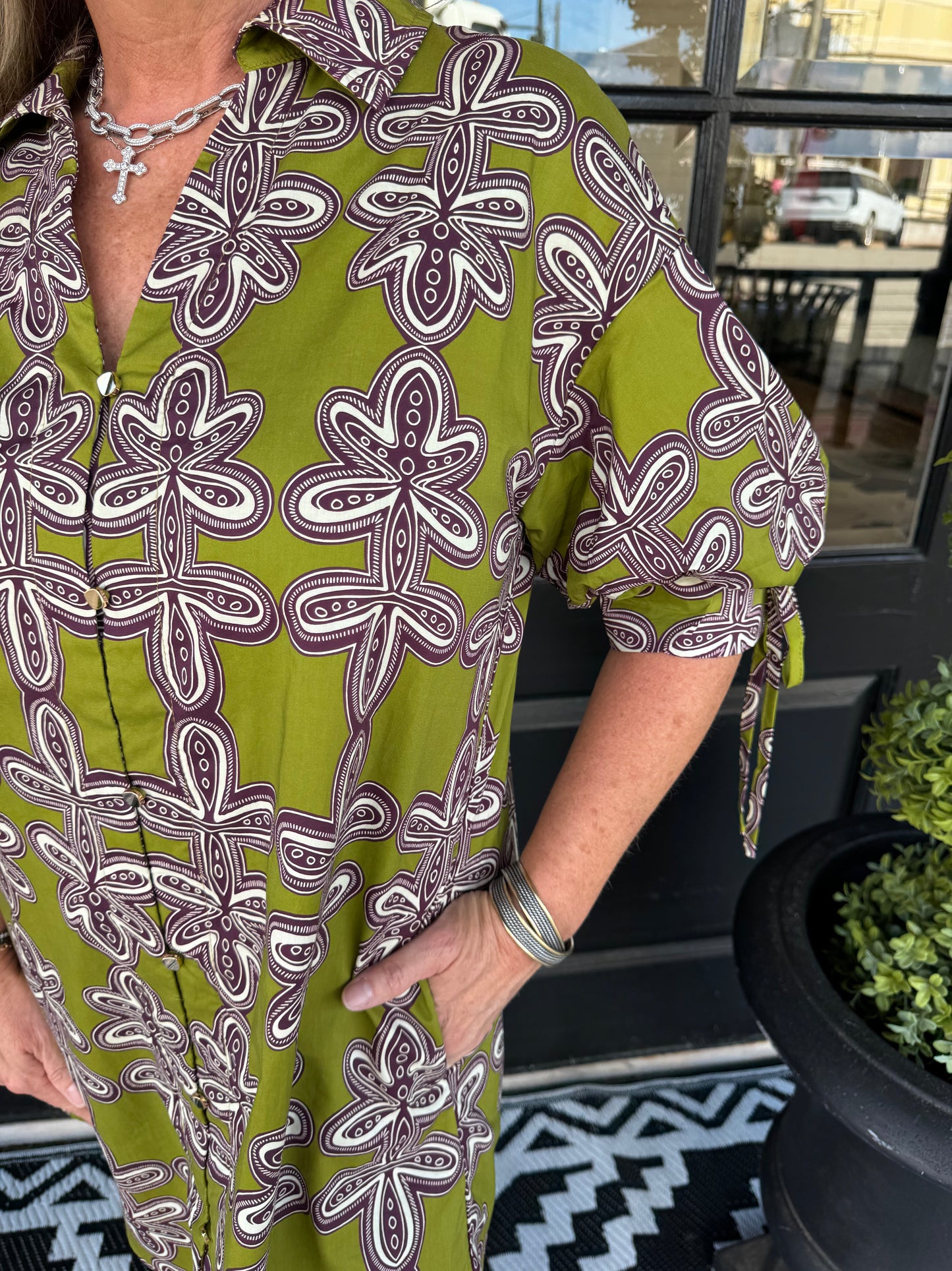 Gabrielle Dress - Martini Olive