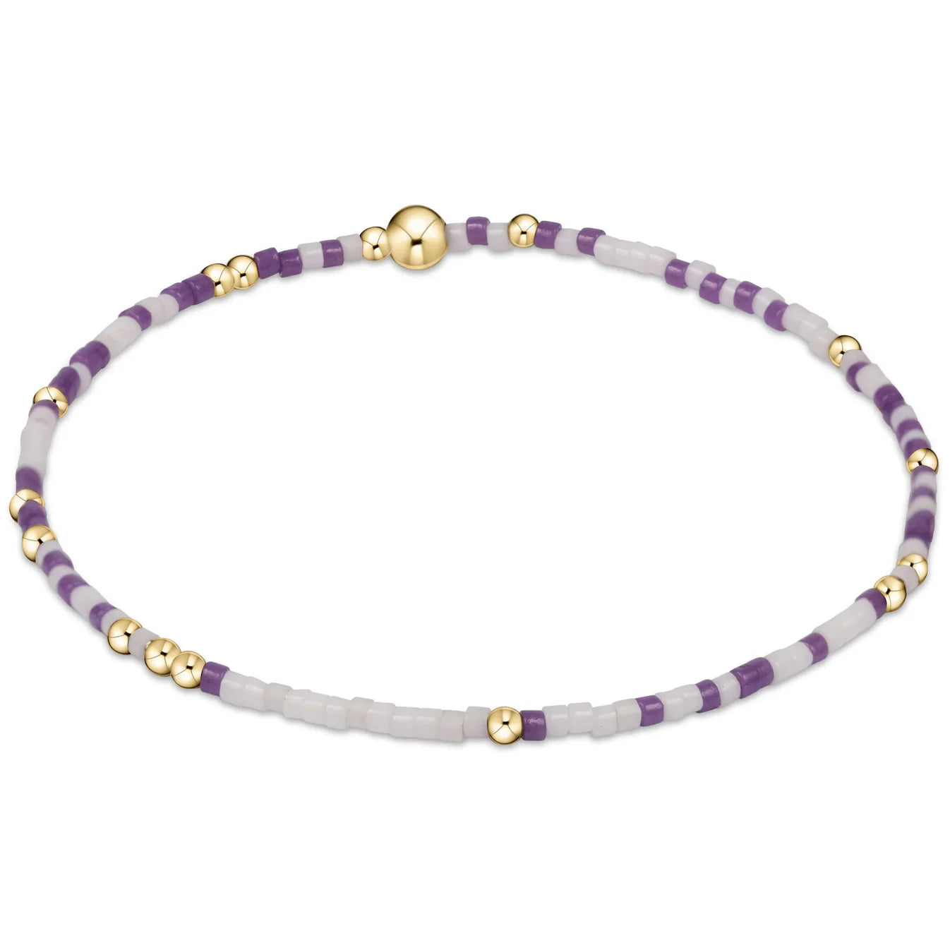 Gameday Hope Unwritten Bracelet - Purple/ White