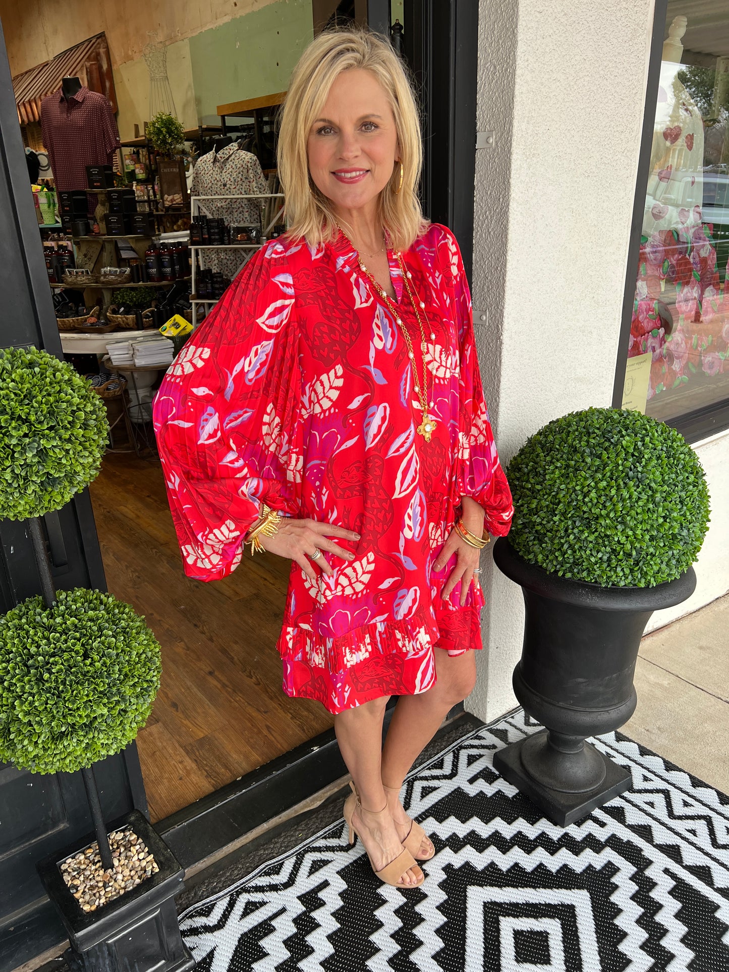 The Liza Red Dress – Vine on Main Street