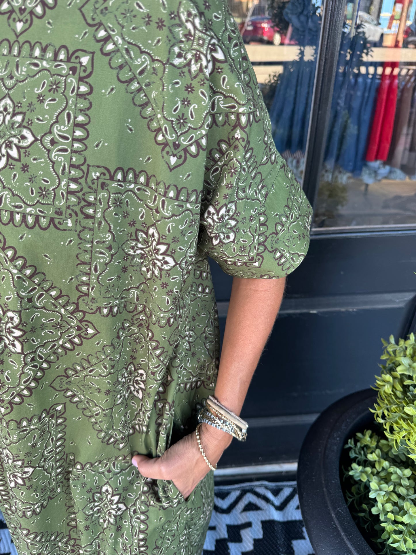 Claire Dress - Olive