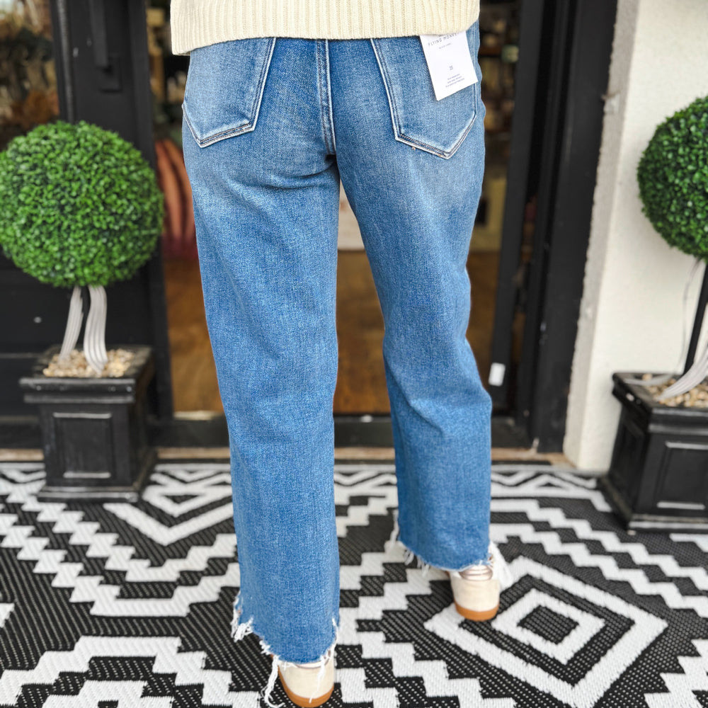 High Rise Crop Wide Leg Jeans