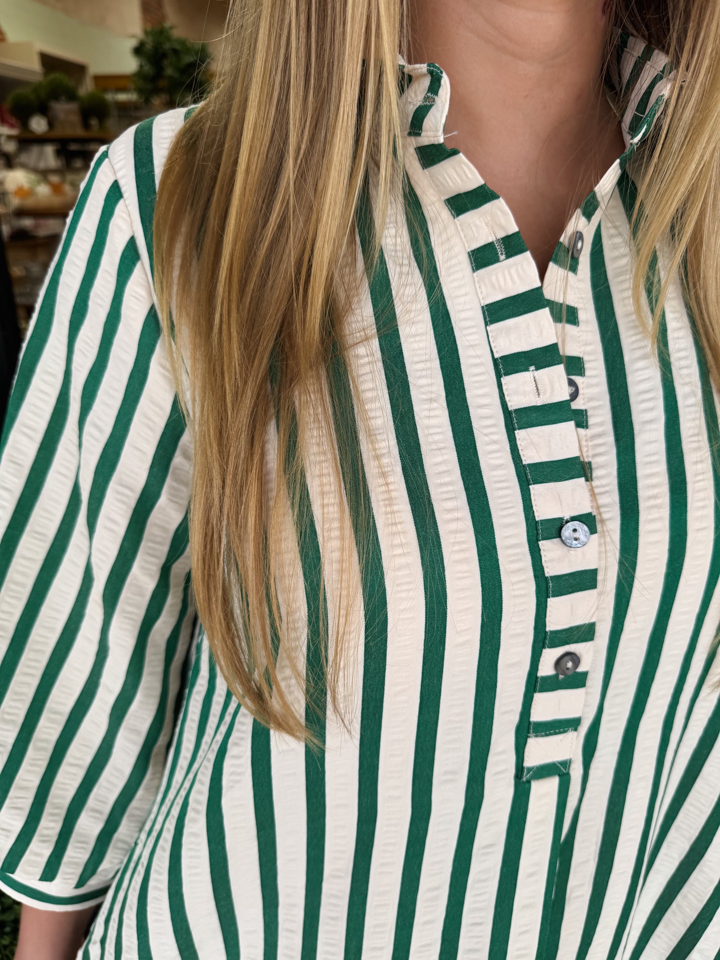 Savanna Striped Dress- Green