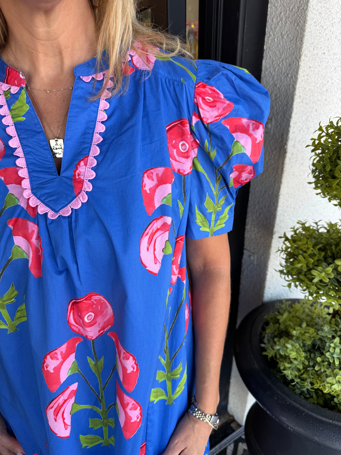 Faith Dress - Blue