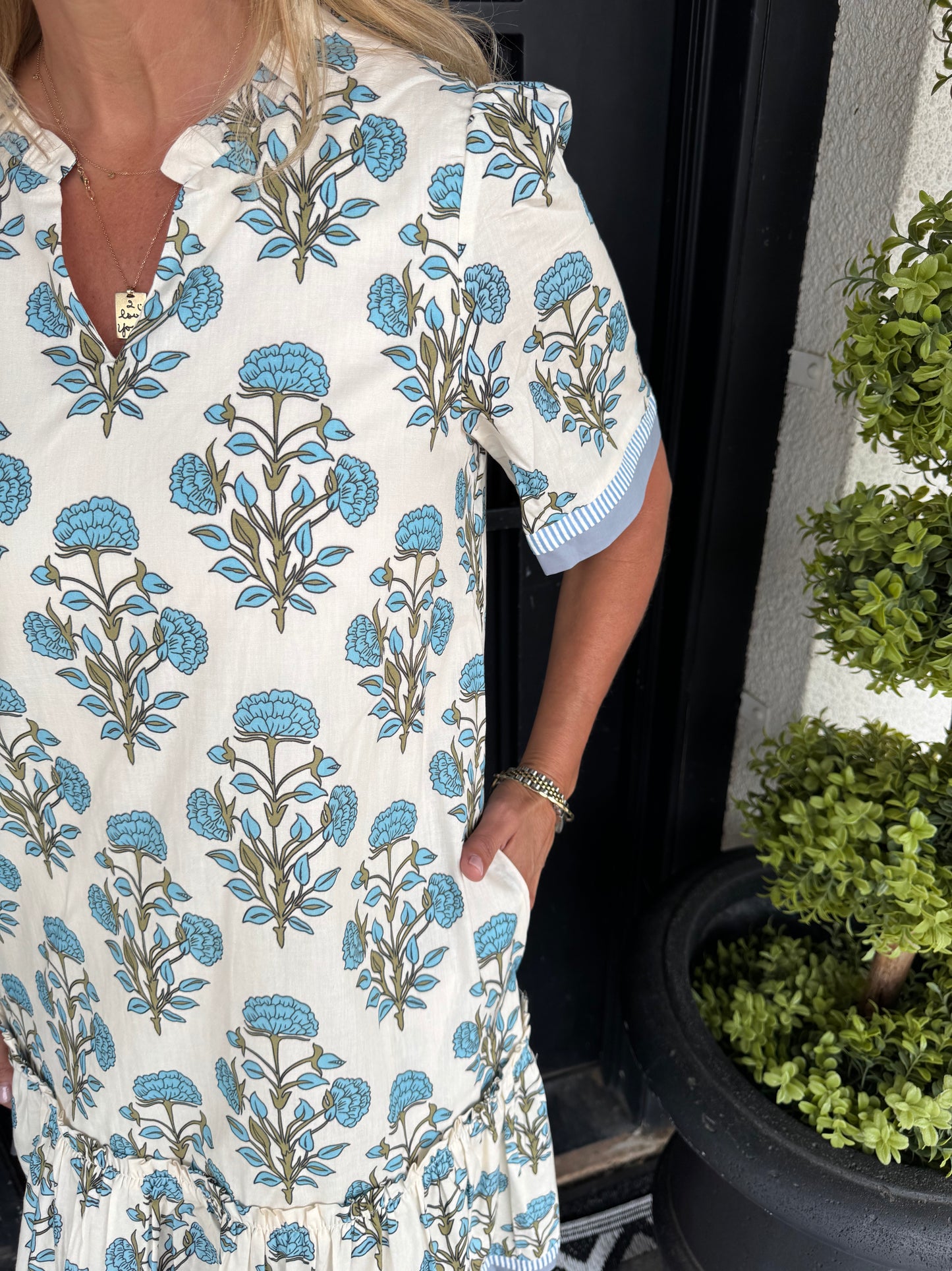 Addison Dress - Light Blue