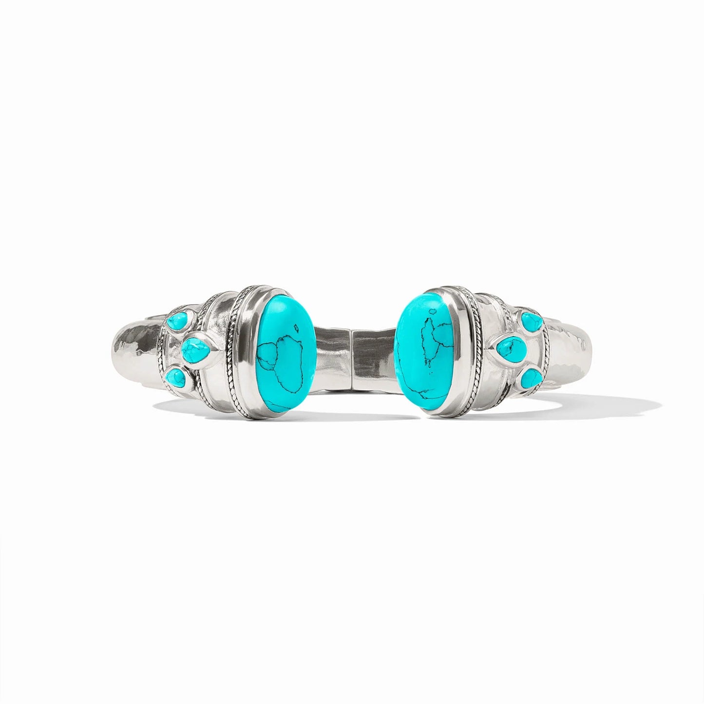 Cannes Cuff - Silver - Turquoise Blue - OS