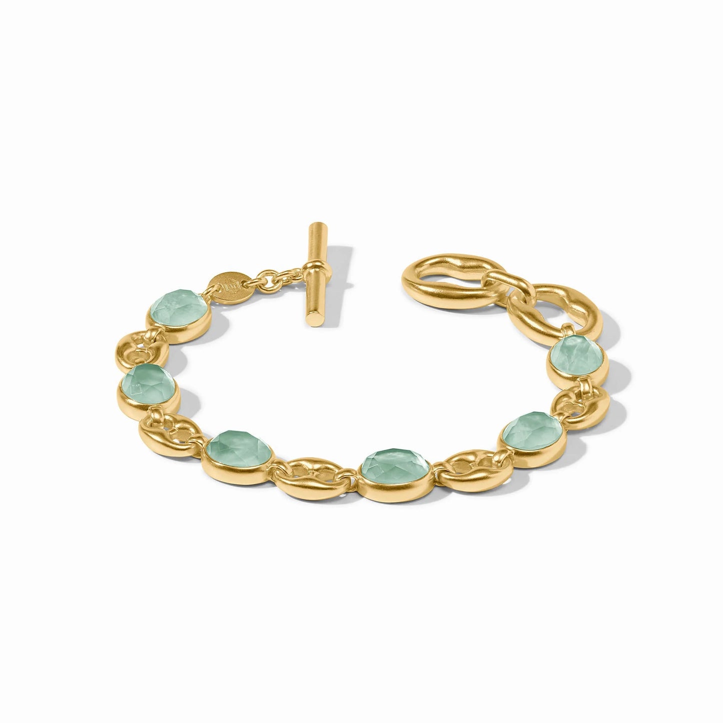 Laguna Stone Bracelet - Iridescent Aquamarine Blue
