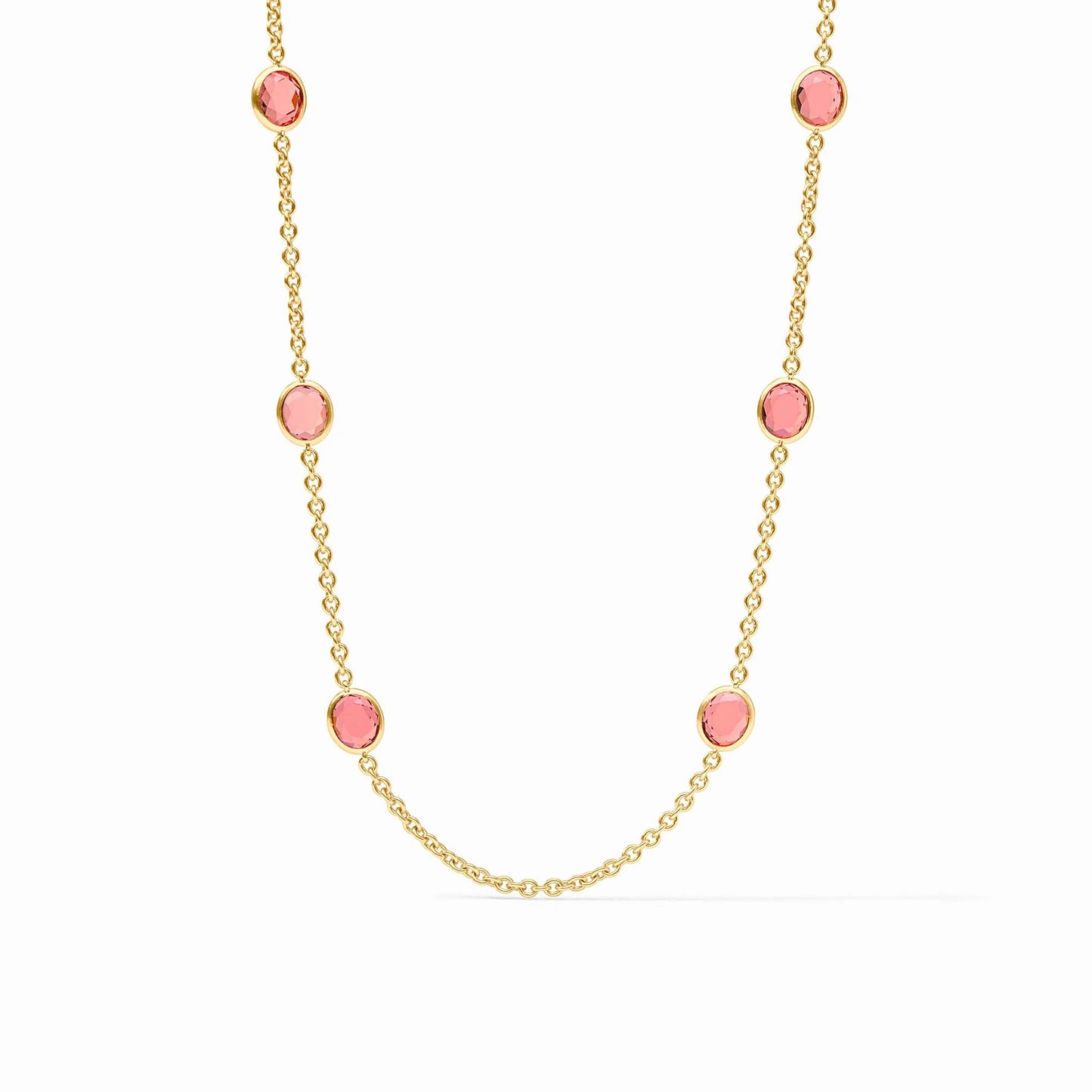 Laguna Stone Station Necklace - Melon