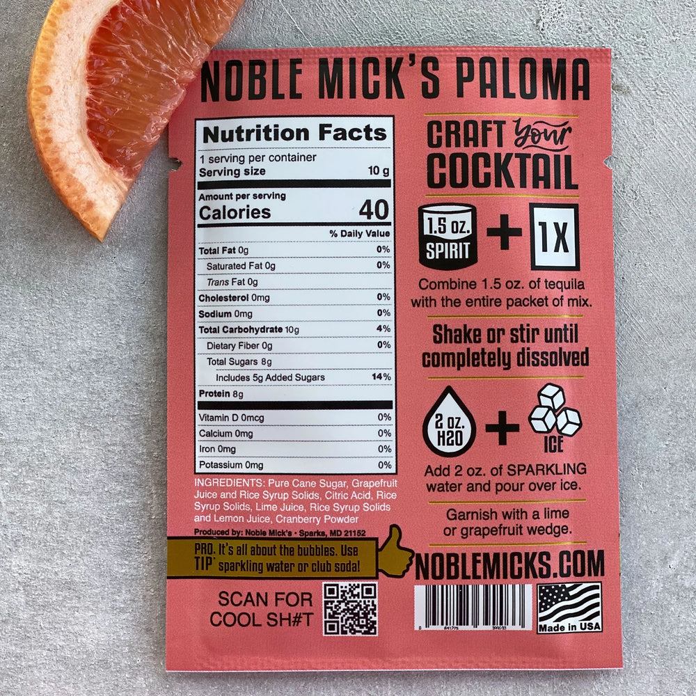 
                      
                        Noble Mick's Grapefruit Paloma
                      
                    